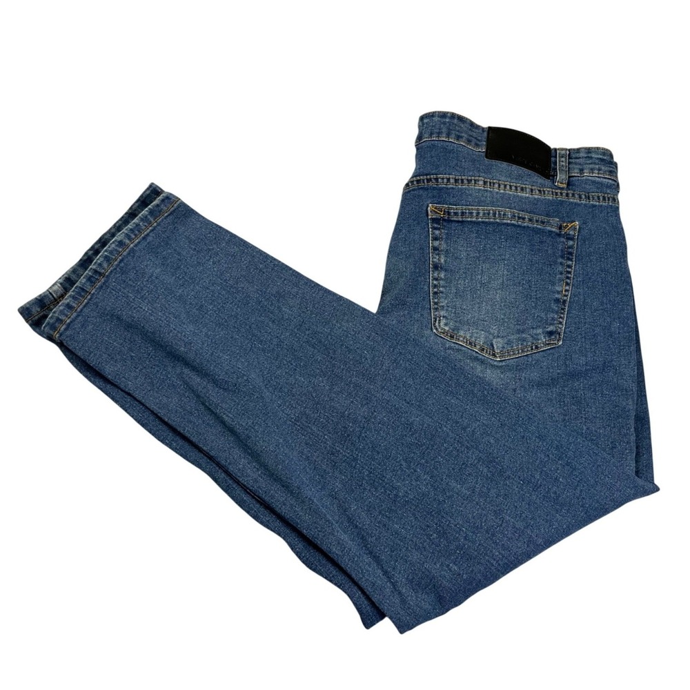 Vince Camuto Straight Leg Jeans Mens 38x30 Medium Wash Blue Stretch Denim
